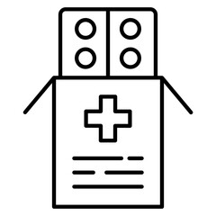 Obraz premium Medicine Line Icon