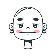 man head bald character