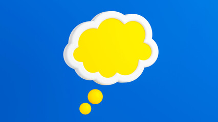 Cloud speech bubble
