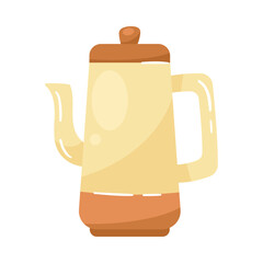 beige teapot kitchen utensil