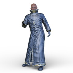 ロングコートを着た男性