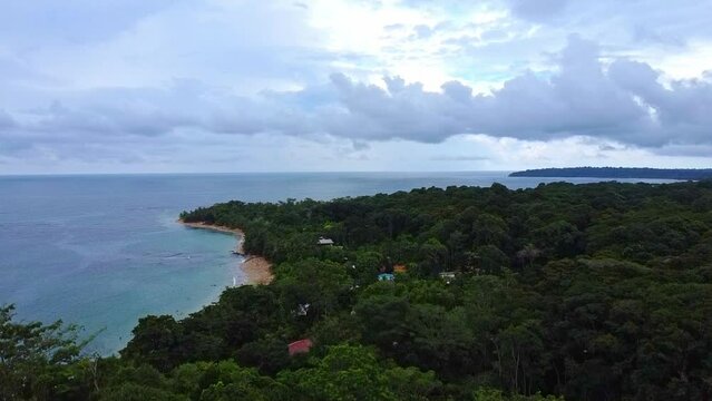 Costa rica beaches drone view stock video