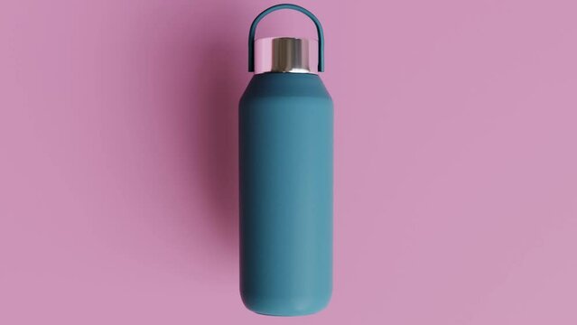 Generic explosion of water bottle promo video