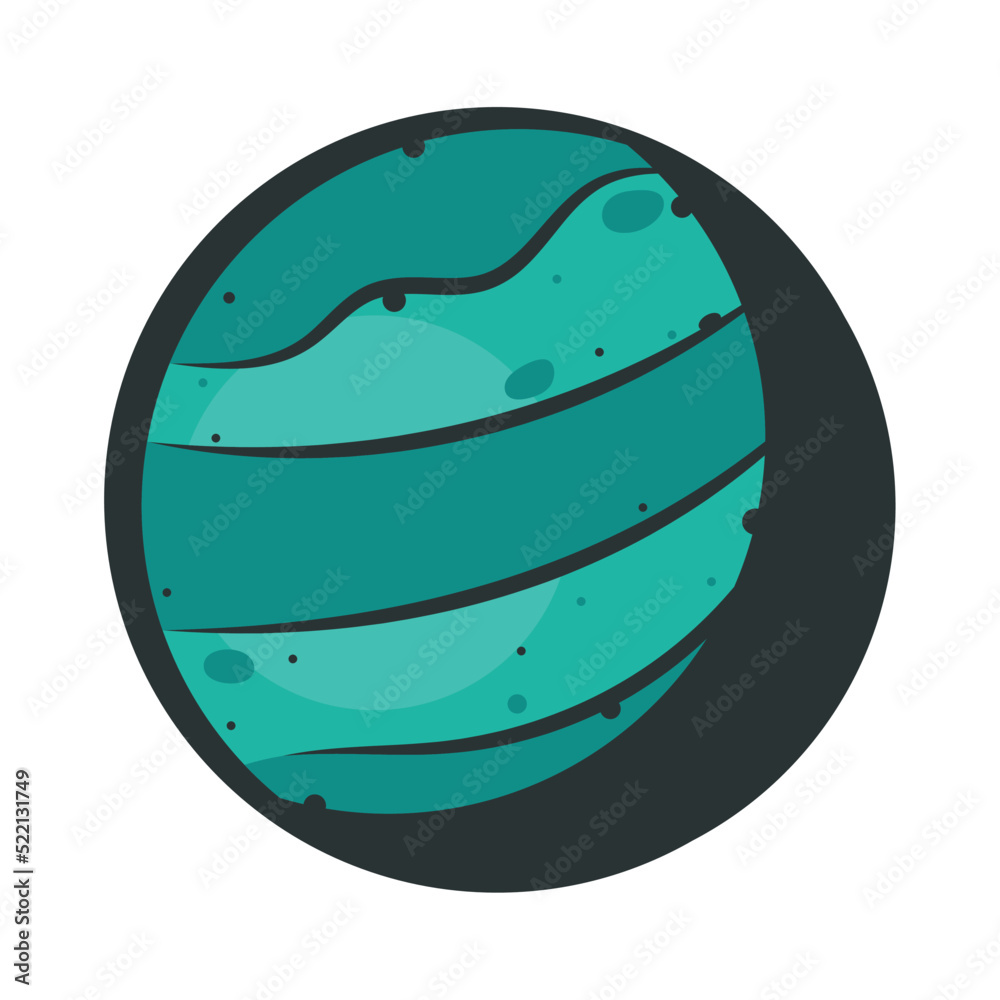 Canvas Prints green planet space outer