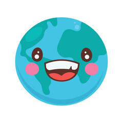 happy earth emoticon