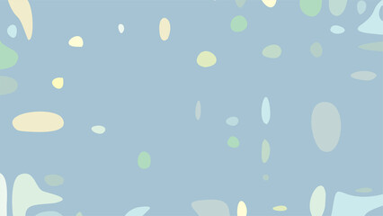 Naklejka na ściany i meble Abstract random spread blob shape background. Soft color tones.