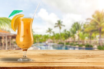 A traditional cold drink made of cinnamon and lemon.