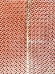 rusted step steel iron metal diamond plate sheet rust industrial floor industry flooring platform raised rusty pattern