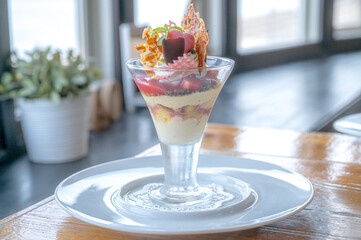 お洒落なパフェ