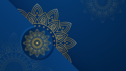 Luxury mandala with royal golden arabesque arabic islamic east style background