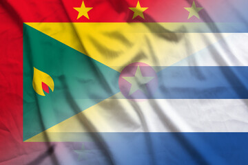Grenada and Cuba national flag international negotiation CUB GRD