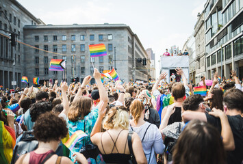 Pride Procession Berlin Potsdamer Platz