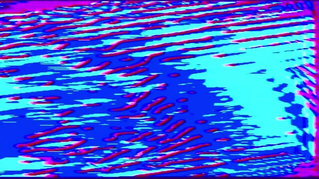 Abstract Background Loop Analog Red Pink Purple Cyan Blue Feed 1c