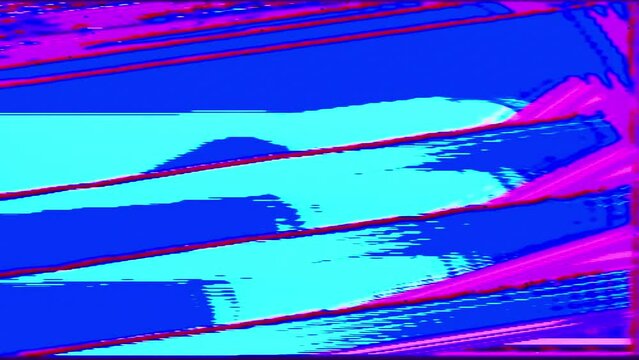 Abstract Background Loop Analog Red Pink Purple Cyan Blue Feed 1b