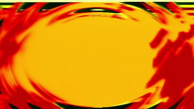 Abstract Background Loop Analog Yellow Red Green Pink Cyan Strobo Circle Feed Lines 2b