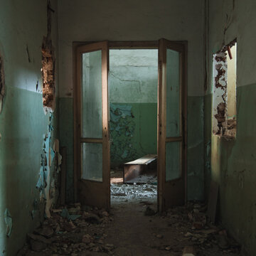 Abandoned Corridor Door 