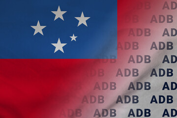 Samoa flag ADB symbol agreement