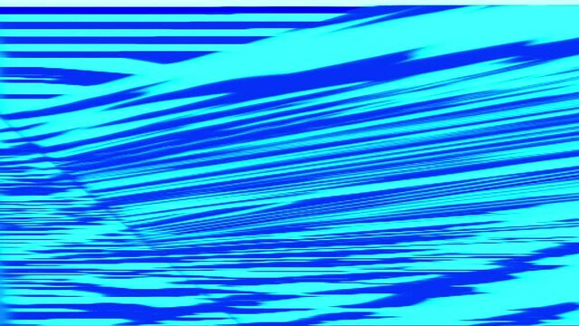 Abstract Background Loop Analog Blue Cyan Strobo Feed Rays Glitch 8a