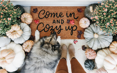 Front door decoration for fall