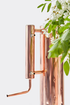 Alembic apparatus for distilling essential oil