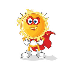 sun heroes vector. cartoon character