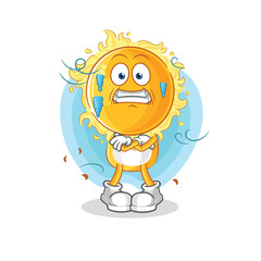 sun cold illustration. character vector