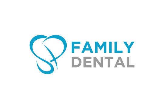 Dentist logo dental health orthodontist modern icon symbol illustration