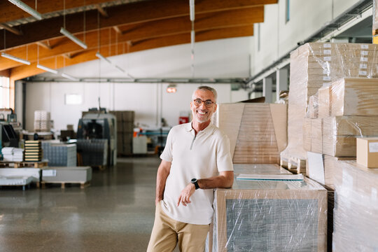 Portrait of Senior Man at Work
