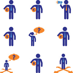 Business Administration Color Icon Set