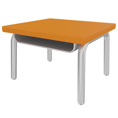 Wooden Table 3D Illustration