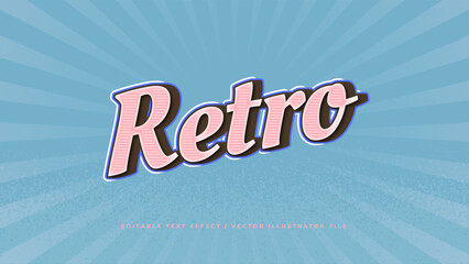 Vintage Editable Text Effect Style. Good vibes, happy and funny text effect with editable text