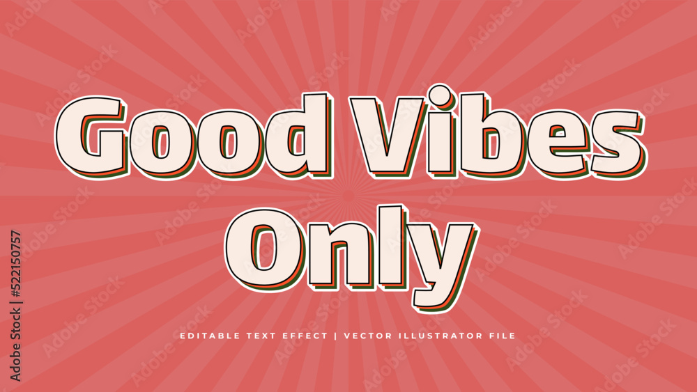Poster Retro Classic Editable text effect concept