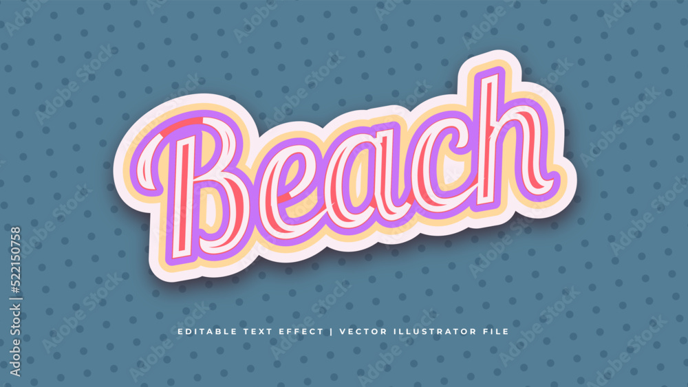 Poster Retro Classic Editable text effect concept