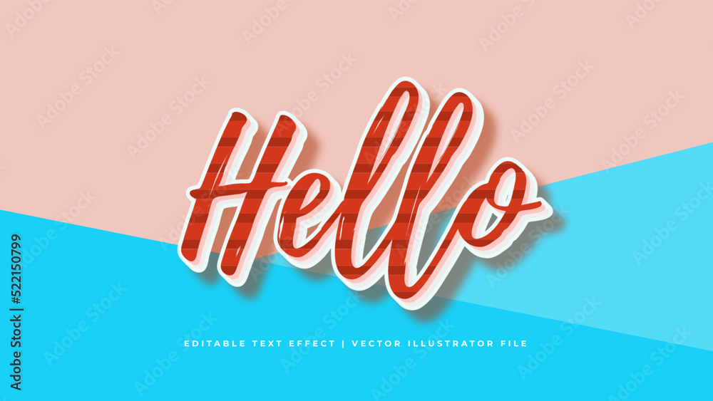 Poster retro classic editable text effect concept