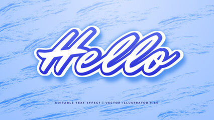 Vintage Editable Text Effect Style. Good vibes, happy and funny text effect with editable text