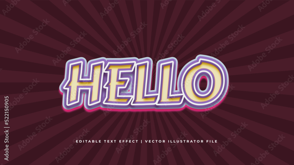 Poster retro classic editable text effect concept