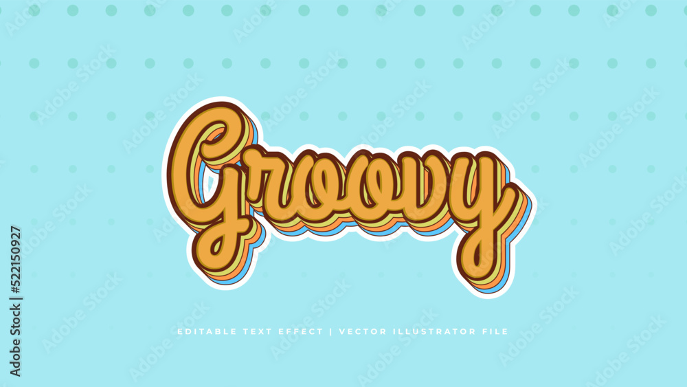 Poster retro classic editable text effect concept