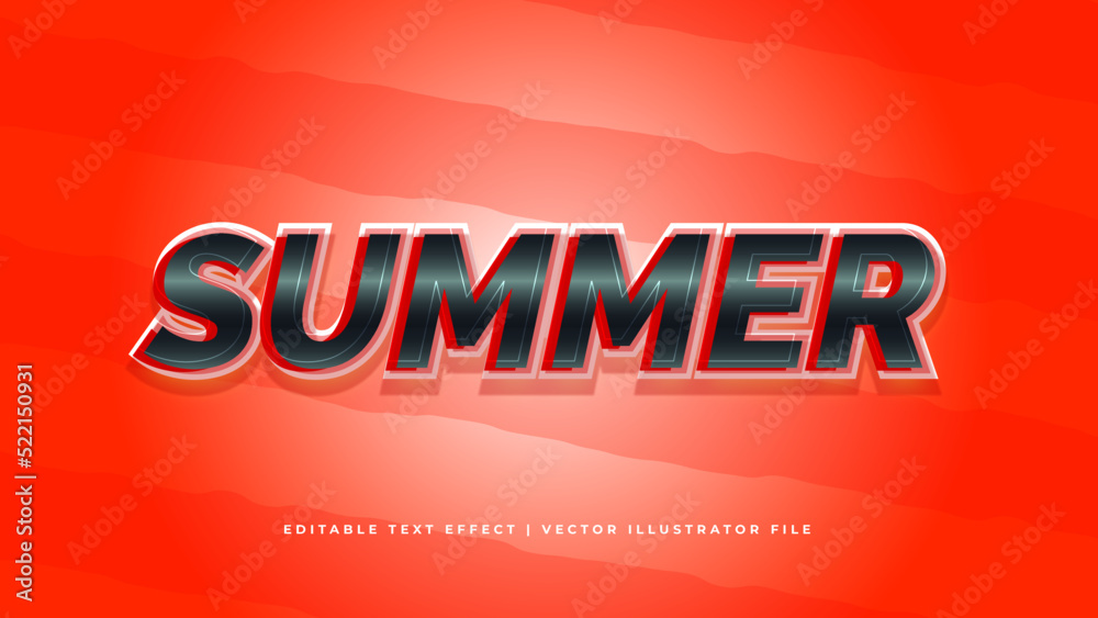 Poster retro classic editable text effect concept