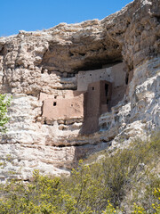 Montezuma Castle National Monument, ancient cliff dwelling in Camp Verde - AZ, USA