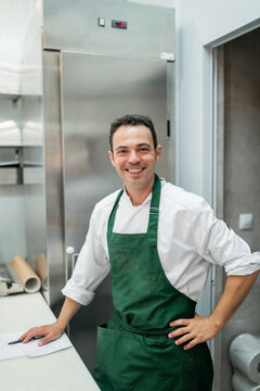 meat industry worker in a butcher shop