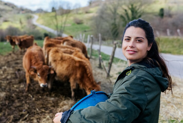 Young livestock farmer