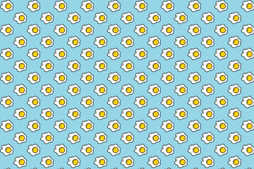 Blue pattern with starry eggs, wrapping paper