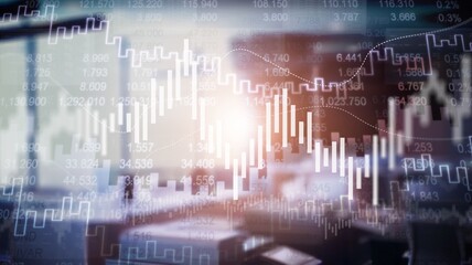 Image of financial data and graphs. global finance, economy, business and technology concept digitally generated image.