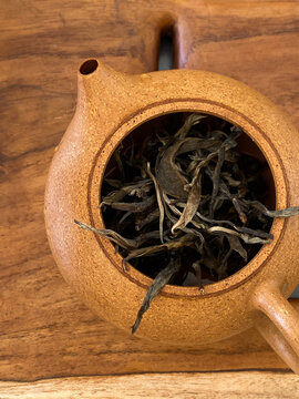 Exclusive Chinese tea in a traditional clay teapot