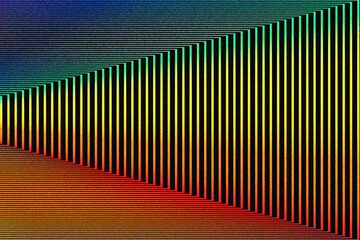 Line abstraction in vivid colors
