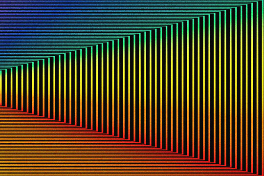 Line Abstraction In Vivid Colors