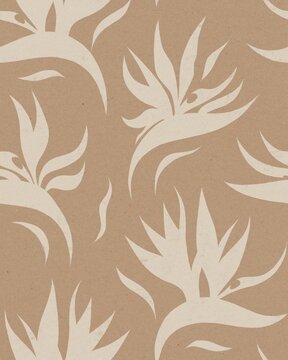 Abstract Flower Seamless Pattern