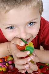 Boy with candy