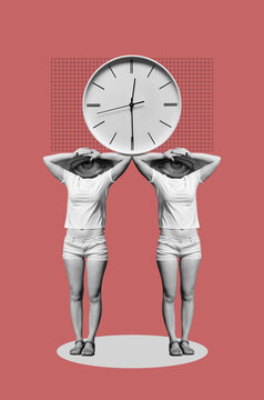Collage art in dadaism style