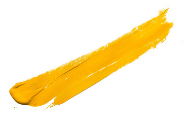 yellow brush isolated on white background